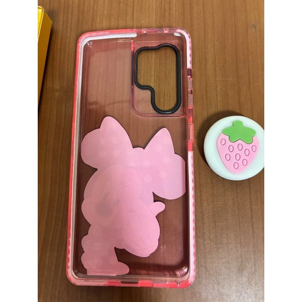 Cell Phone Case for Samsung S21 Ultra Minnie Mouse +Popit